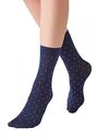 Носки женские MiNiMi Micro pois цвет: blu scuro/тёмно-синий размер: единый, 70 den