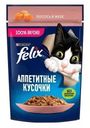 Корм для кошек Felix Кусочки в желе Лосось 75г