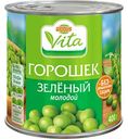 Горошек зеленый Глобус Вита без сахара, 400г