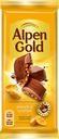 Шоколад молочный ALPEN GOLD Арахис и кукурузные хлопья, 85г
