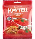 Сухарики Крутец жареные пшенично-ржаные со вкусом красной икры, 80г