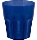 Стакан граненый пластиковый 4 Family синий, 300мл