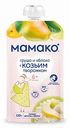 Пюре фруктовое Мамако Яблоко с грушей и козьим творожком с 6 месяцев, 120 г