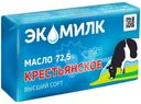 Масло Экомилк Крестьянское сливочное 72.5% БЗМЖ 160г