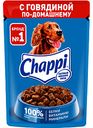 Влажный корм для взрослых собак Chappi с говядиной по-домашнему, 85 г