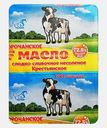 Масло сливочное Корочанское Крестьянское сладкосливочное несоленое 72.5% 185г