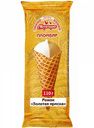 Мороженое двухслойное пломбир Свитлогорье Золотая ириска в вафельном рожке 15%, 110 г