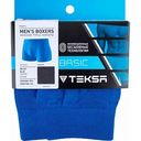 Трусы-боксеры мужские Teksa Basic бесшовные MB001 цвет: blue/синий, размер M