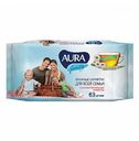 Салфетки влажные Aura для всей семьи 63 шт