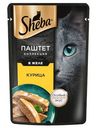 Корм влажный Sheba паштет с курицей для кошек 75г