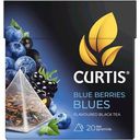 Чай Curtis Blue Berries blues чёрный чёрная смородина, ежевика, черника, василёк в пирамидках 20х1.8г