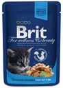 Влажный корм Brit premium Pouches с курицей для котят 100 г