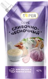 Соус SUPER Cливочно-чесночный 42%