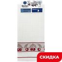 Полотенце Wellfort кухонное вафельное Вишня, 40х60 см