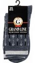Носки мужские Grand Line цвет: тёмно-синий/цепочка, размер 25 (38-40)