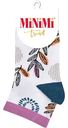 Носки женские MiNiMi Trend 4210 укороченные цвет: белый/джинс, 39-41 р-р