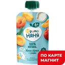 Пюре ФРУТОНЯНЯ Яблоко-абрикос-сливки, 90г