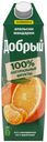 Напиток сокосодержащий Добрый с апельсином и мандарином, 1л