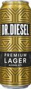 Пиво Доктор Дизель Премиум Лагер 4,7% светлое, 0,43 л
