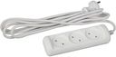 Удлинитель без заземления Эра 3 гнезда, 1,5м