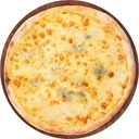 Пицца круглая 4 сыра, диаметр 26-28 см, 390г