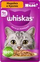 Корм консервированный для кошек WHISKAS Индейка, желе