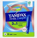 Тампоны с аппликатором Super Single Compak Pearl Tampax 8шт