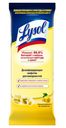 Салфетки дезинфицирующие для поверхностей Lysol Лимонная свежесть, 80 шт