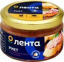 Риет ЛЕНТА с чесноком из горбуши и кеты, 180г