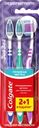 Зубная щетка COLGATE Зиг Заг многофункциональная, средней жесткости, 2+1, 3шт