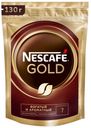 Кофе растворимый Nescafe GOLD с добавлением молотого, 130 г