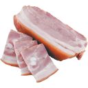 Продукт мясной из свинины копчёно-варёный охлажденный Грудинка "Экстра" "Гвардейский", 1кг, весовой, вакуумная упаковка