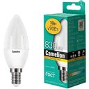 Лампа светодиодная Camelion E14 тёплый свет, свеча, 10Вт