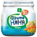 Пюре ФрутоНяня овощной салатик цветная капуста-кукуруза-морковка с 5 месяцев 80 г