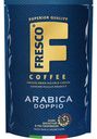 Кофе FRESCO Arabica Doppio натуральный растворимый сублимированный с добавлением кофе натурального жареного молотого 75г