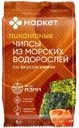 Чипсы из обжаренных морских водорослей нори со вкусом кимчи Маркет, 5г