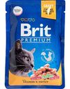 Влажный корм для кошек Brit Premium Лосось и форель в соусе, 85 г