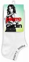 Носки женские Pierre Cardin укороченные цвет: белый с чёрной надписью размер: 38-40