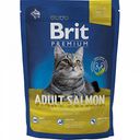 Корм для взрослых кошек Brit Premium Нежный лосось в соусе, 1,5 кг