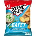 Сухарики Хрусteam Багет воздушные со вкусом сметаны и зелени 100г