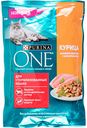 Корм для стерилизованных кошек Purina One курица с зеленой фасолью, 75 г