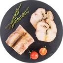 Осётр горячего копчения тушка без головы, вес