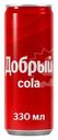 Напиток сильногазированный "Кола", Добрый, 0,33 л