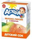 Сок Агуша Яблоко-персик с 5 месяцев 200мл