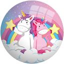 Мяч надувной Kiddie Play Единороги в ассортименте, 23см