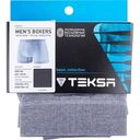 Трусы-боксеры мужские Teksa MBX 004 бесшовные цвет: серый-белый, 2XL(60-62)р-р