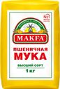 Мука пшеничная MAKFA хлебопекарная высший сорт, 1кг