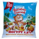 Йогурт Васькино Счастье питьевой персик-маракуйя 1.5%, 450г
