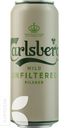 Пиво CARLSBERG WILD UNFILTERED светлое, нефильтрованное, 4,5%, 0.45л