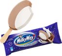 Мороженое MILKY WAY Двуслойное, сливочное и сливочное шоколадное 10%, без змж, эскимо